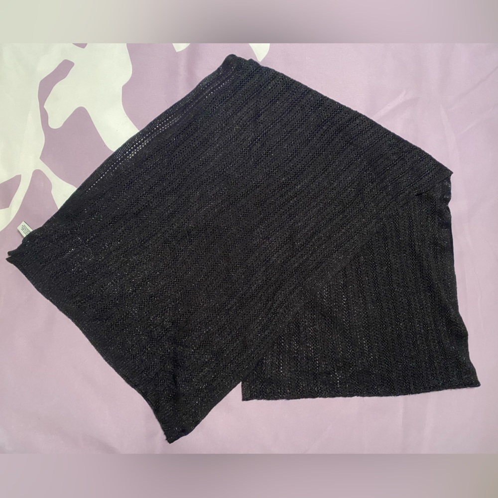 Loft black sparkle/metallic scarf